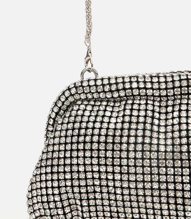  Kadın Siyah Taşlı Portföy Çanta