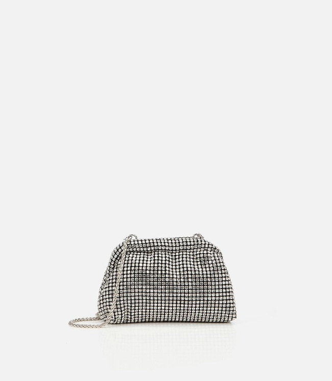  Kadın Siyah Taşlı Portföy Çanta