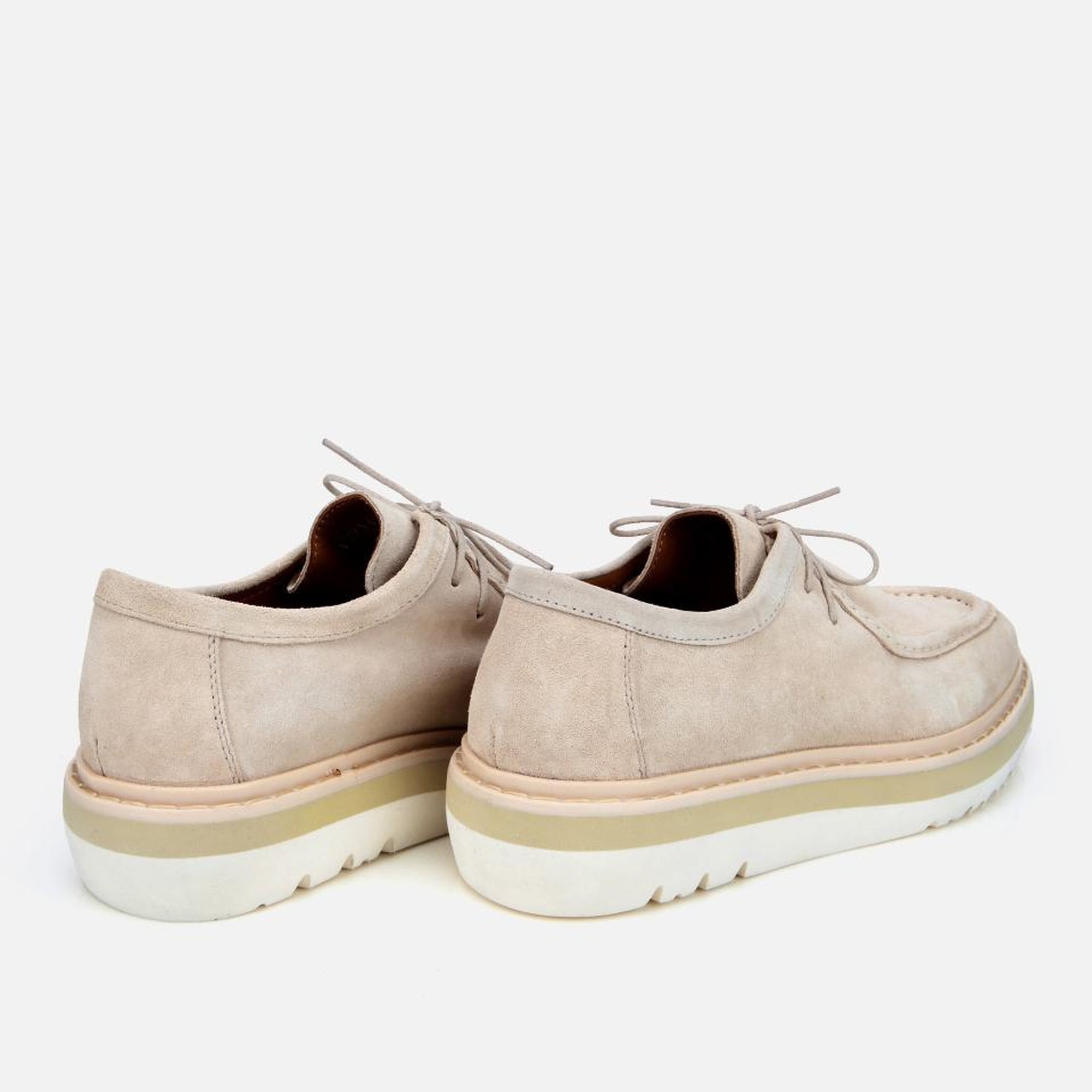 Erkek Süet Deri Bej Hafif Tabanlı Günlük Ayakkabı