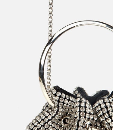  Kadın Lame Taşlı Portföy Çanta