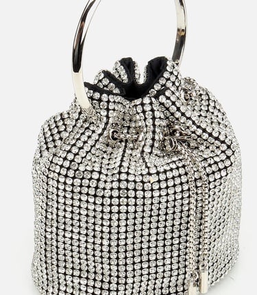  Kadın Lame Taşlı Portföy Çanta