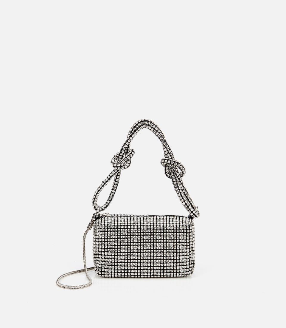  Kadın Siyah Taşlı Portföy Çanta