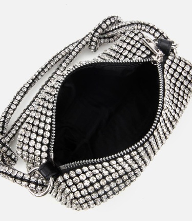  Kadın Siyah Taşlı Portföy Çanta