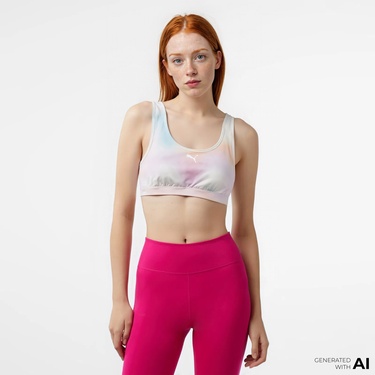  Puma 4Keeps -P Kadın Kırmızı Antrenman Bra