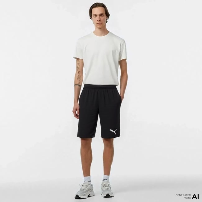  Puma ACTIVE Interlock Erkek Siyah Günlük Şort