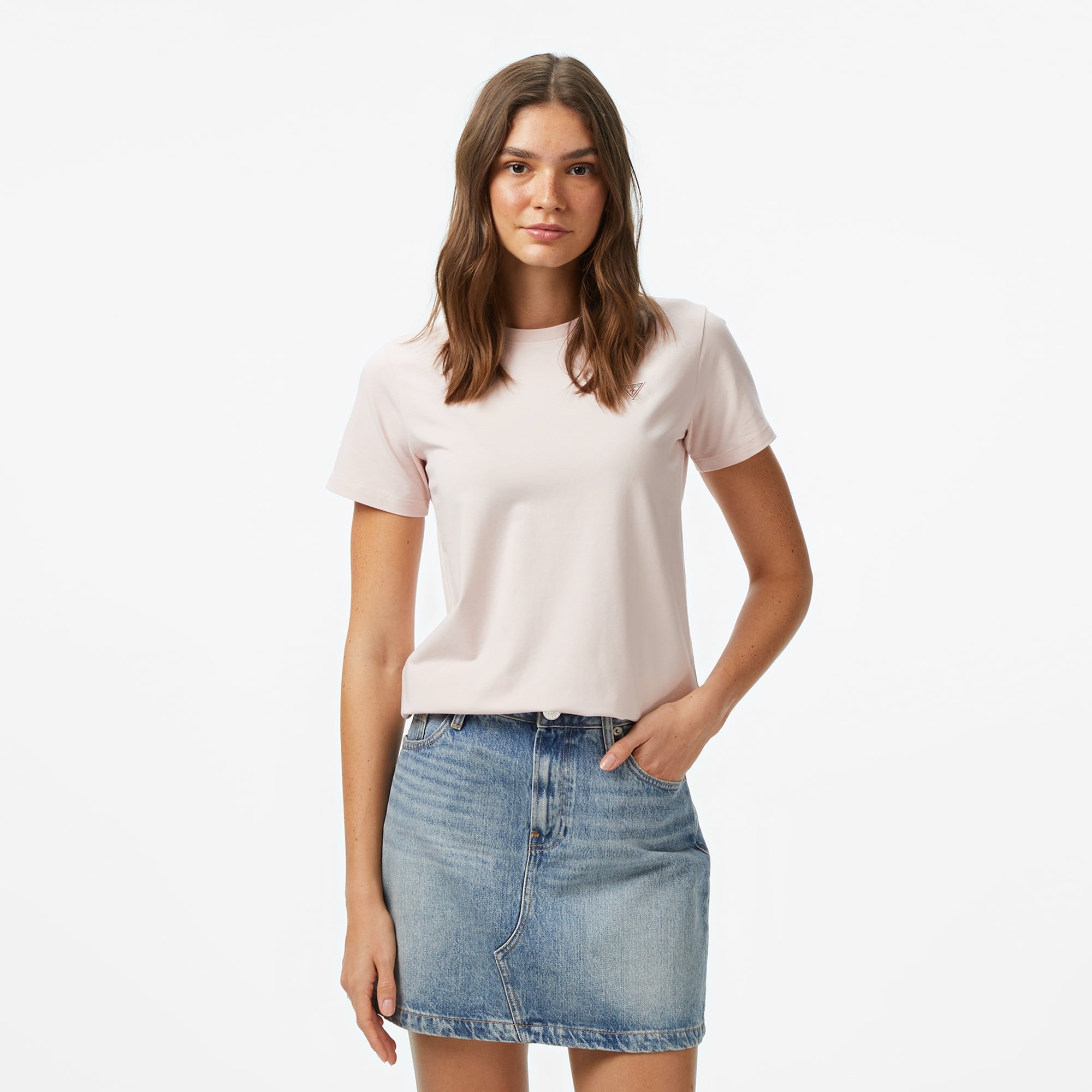 Guess Kadın Pembe T-Shirt