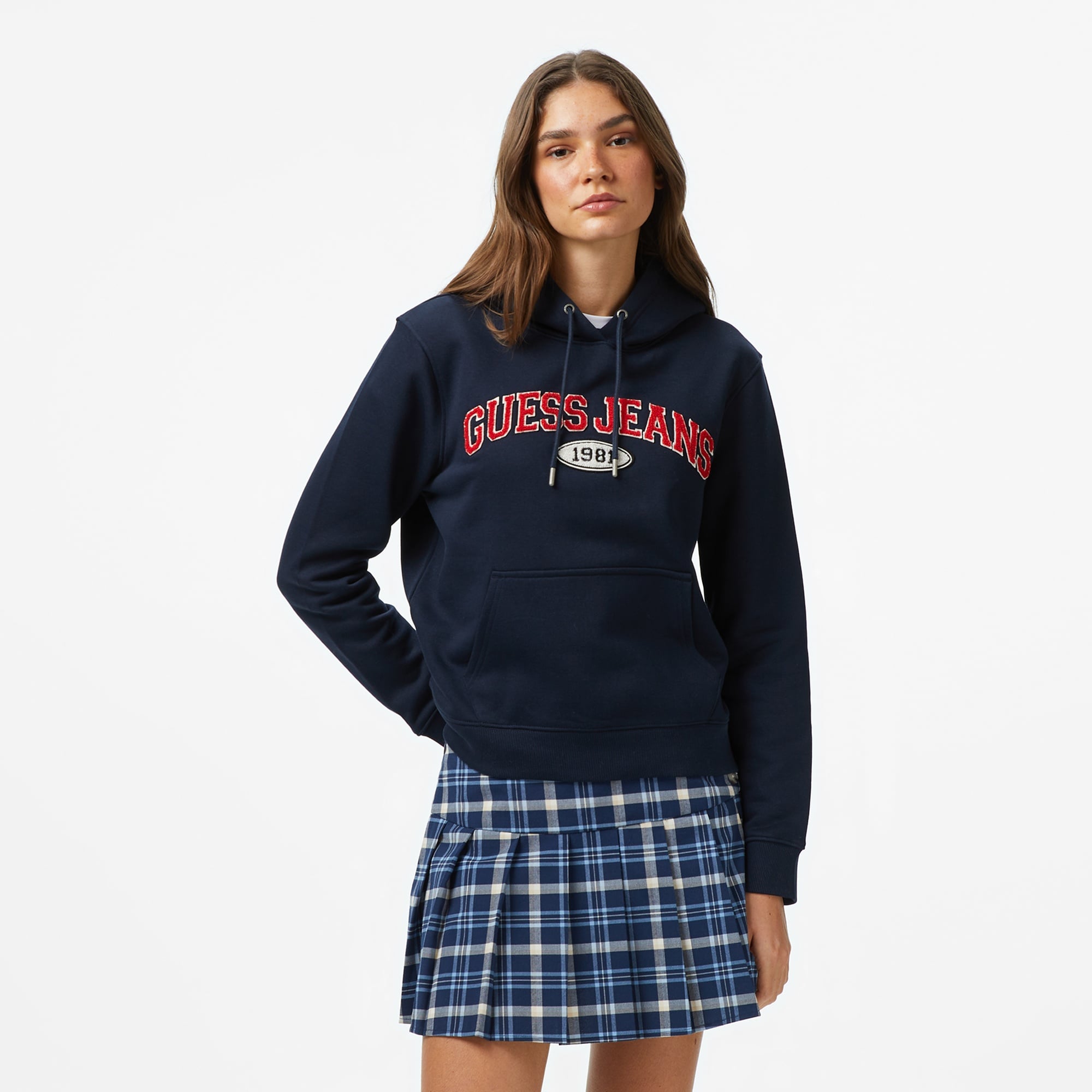 Guess Kadın Lacivert Sweatshirt