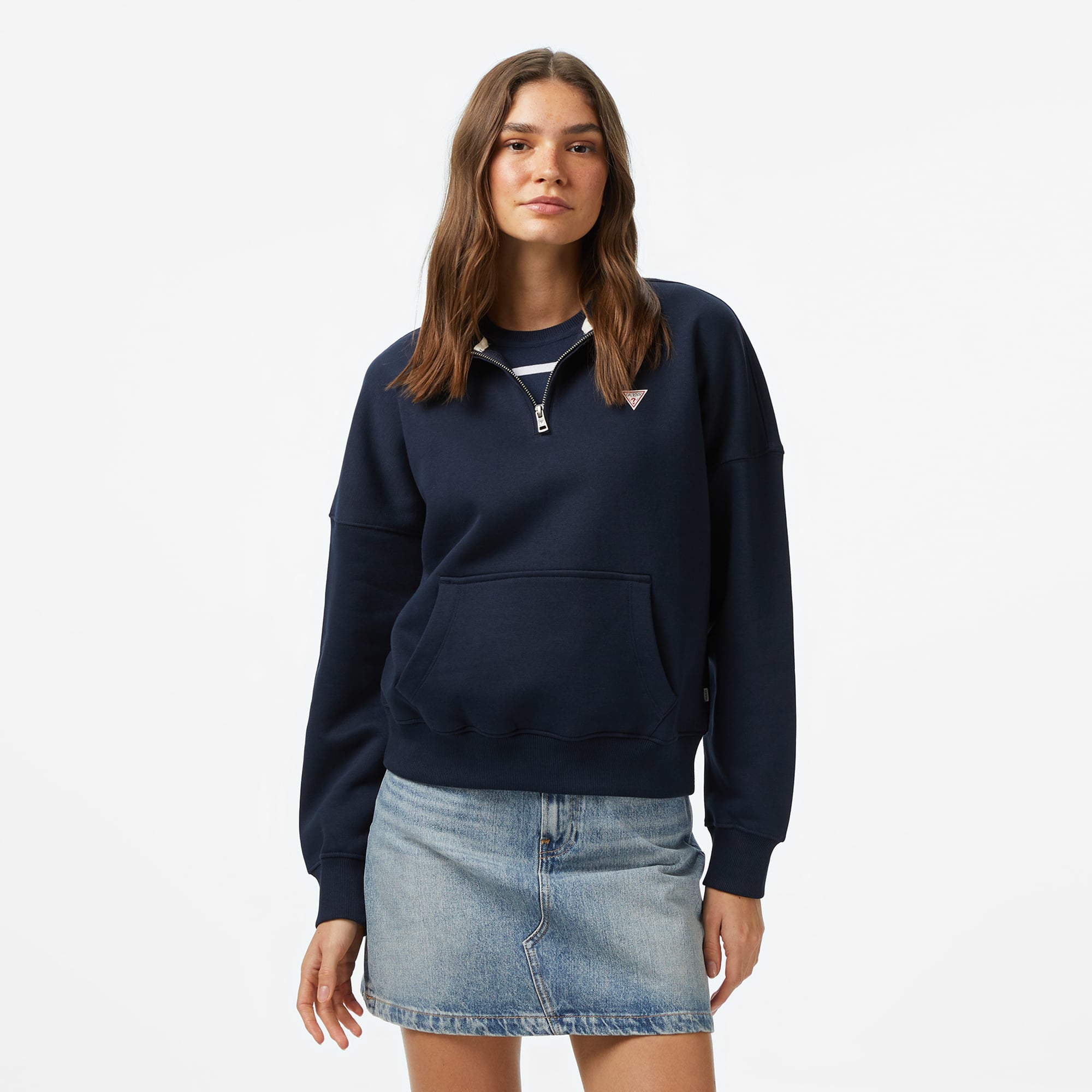  Guess Kadın Lacivert Sweatshirt