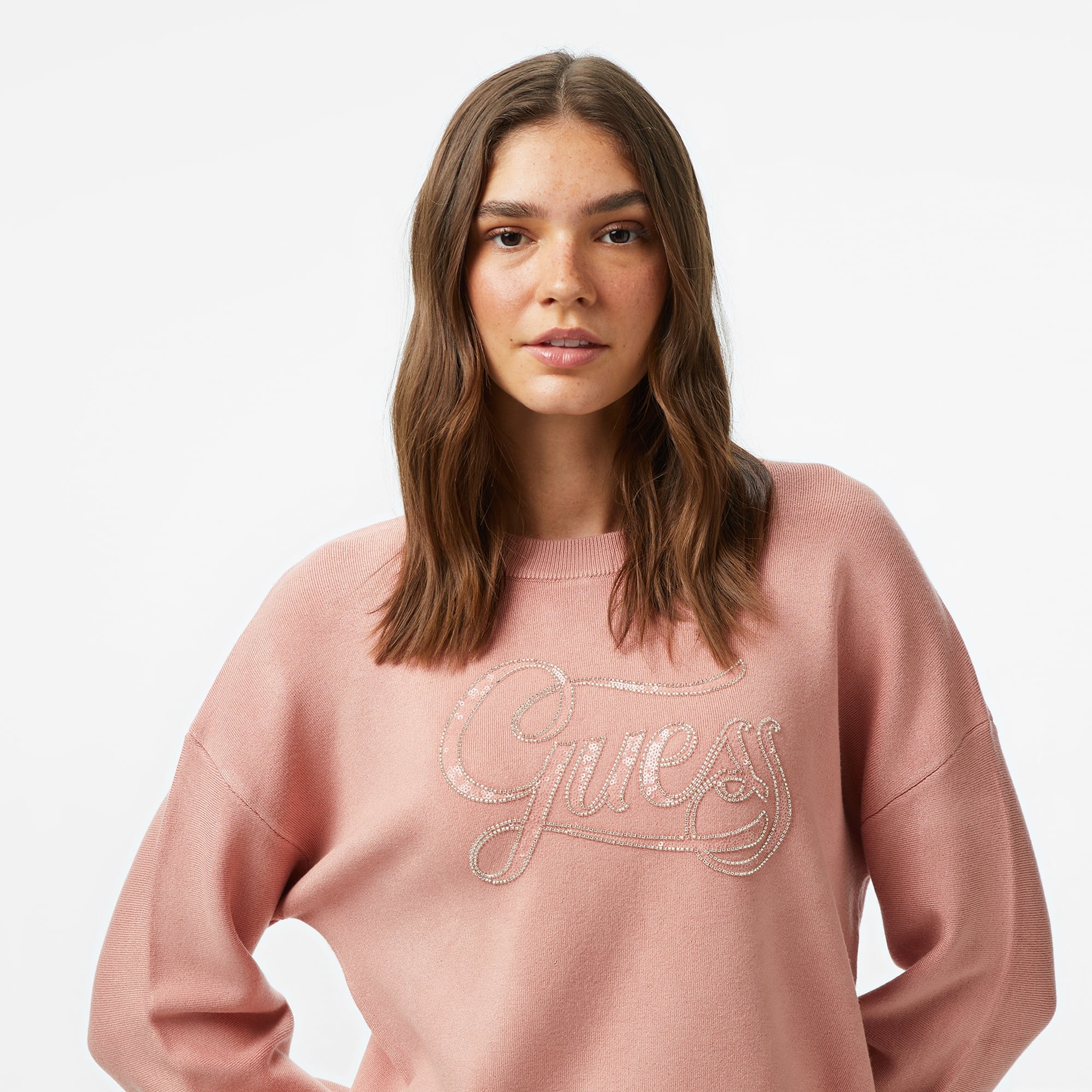 Guess Kadın Pembe Kazak