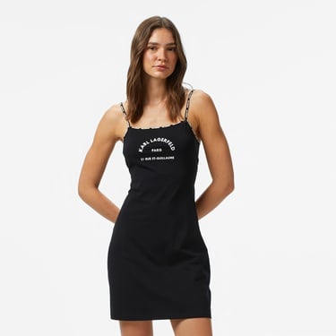  Karl Lagerfeld Kadın Siyah Plaj Elbisesi