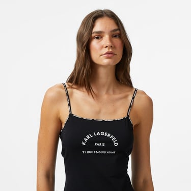  Karl Lagerfeld Kadın Siyah Plaj Elbisesi