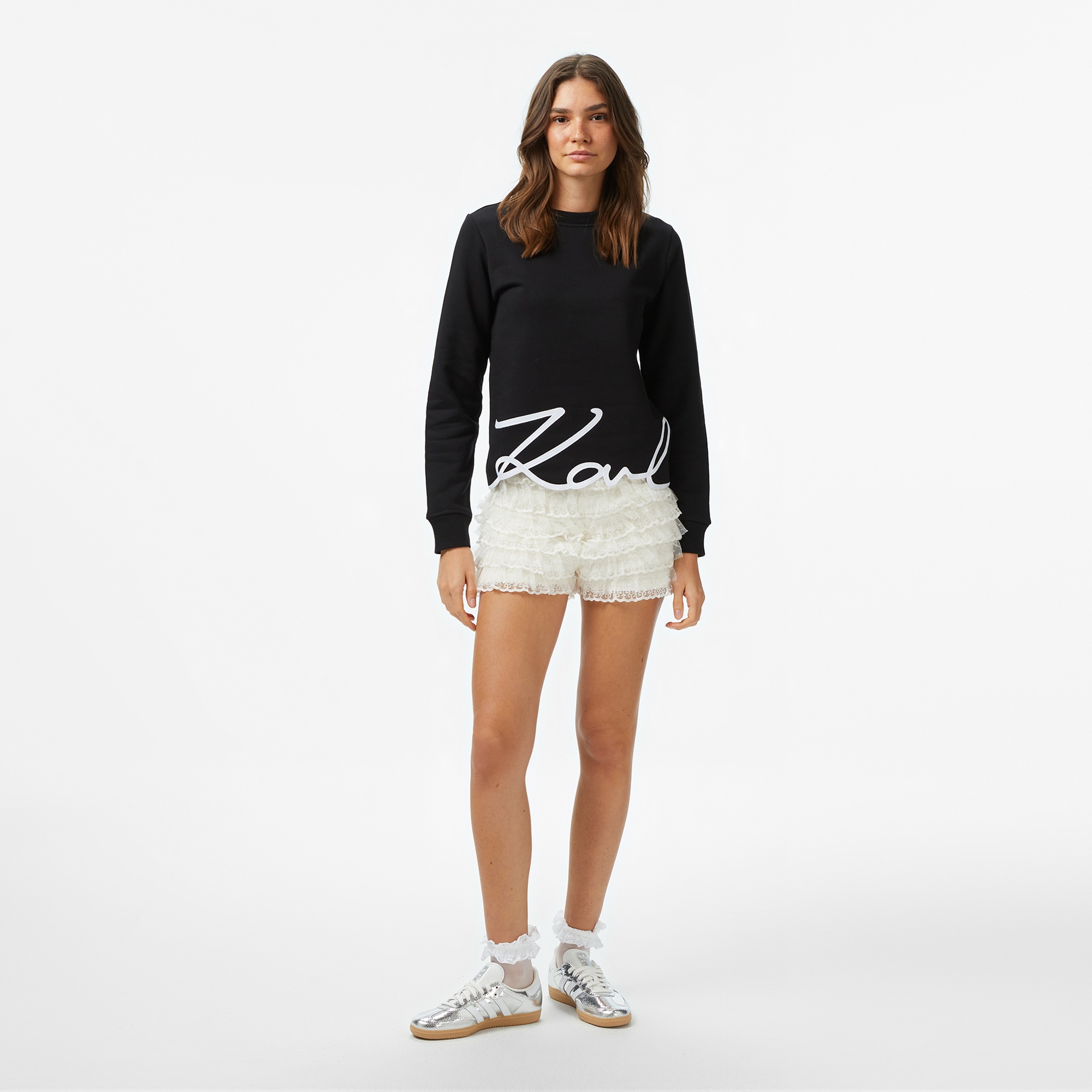 Karl Lagerfeld Kadın Siyah Sweatshirt