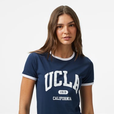  UCLA Savannah Kadın Lacivert T-Shirt