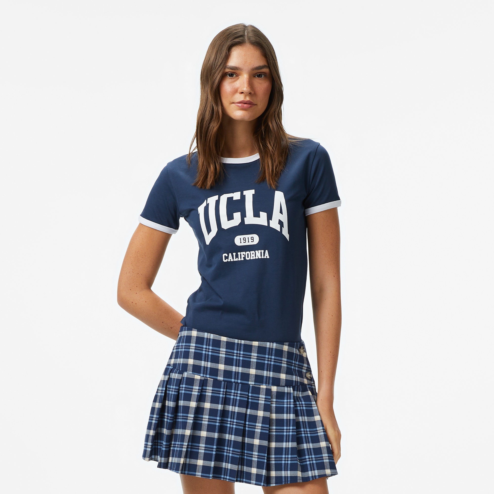 UCLA Savannah Kadın Lacivert T-Shirt