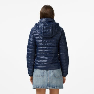  Tommy Hilfiger Padded Slim Kadın Puffer Lacivert Mont