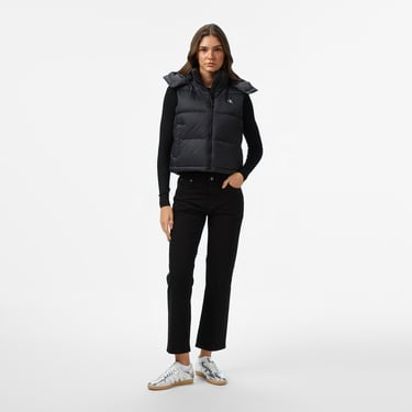  Calvin Klein Essential Midweight Puffer Kadın Siyah Yelek