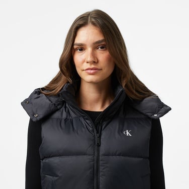  Calvin Klein Essential Midweight Puffer Kadın Siyah Yelek