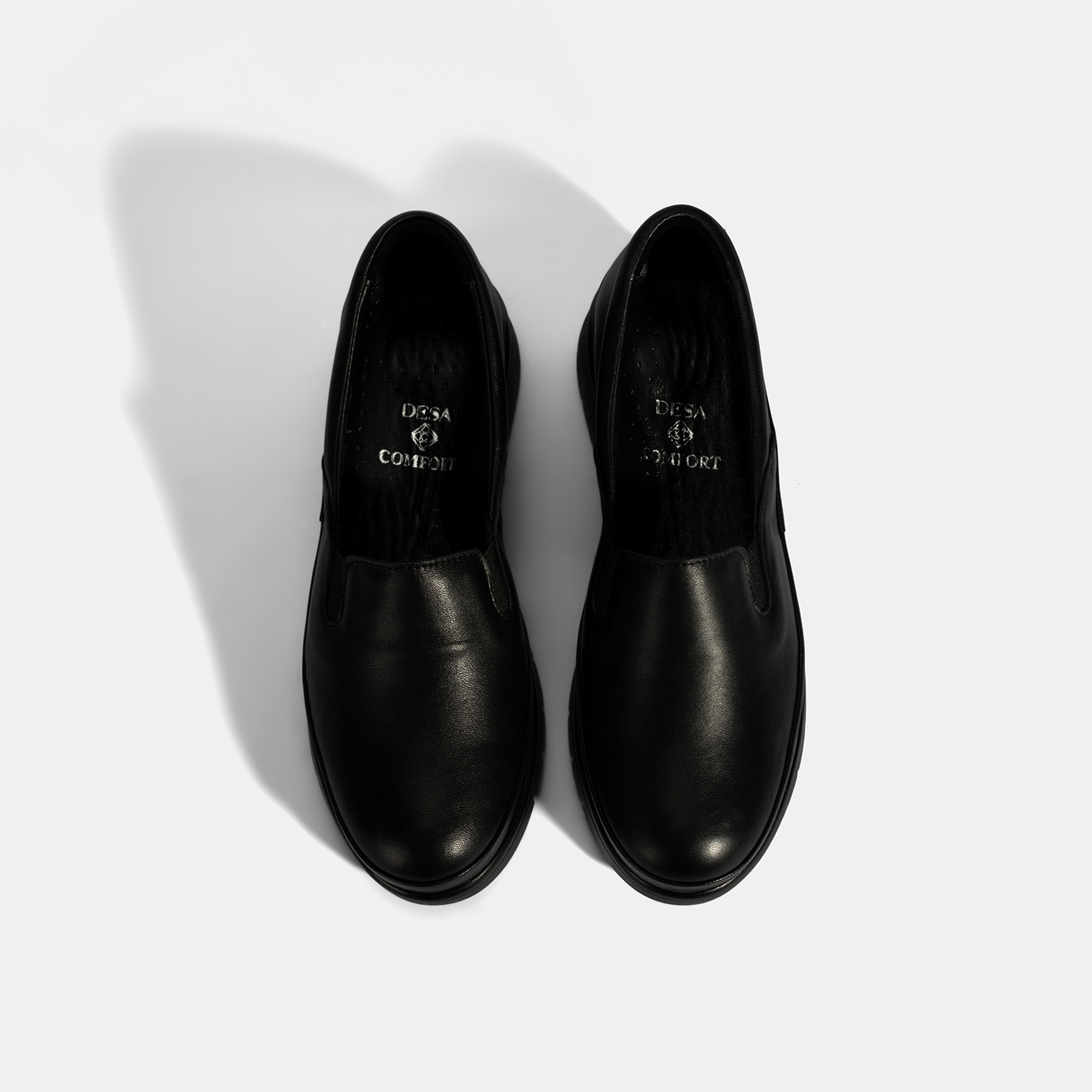 Kadın Siyah DesaComfort Deri Günlük Ayakkabı