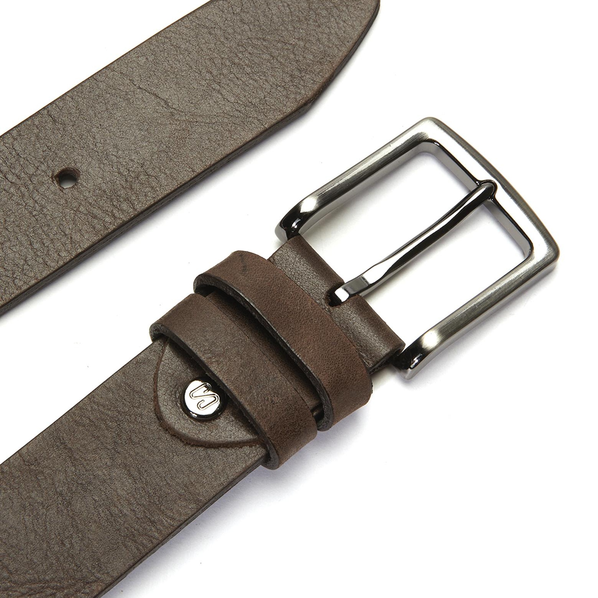 Network Erkek Kahverengi Deri Kemer