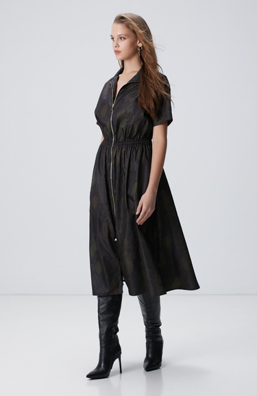  Network Kadın Haki Elbise