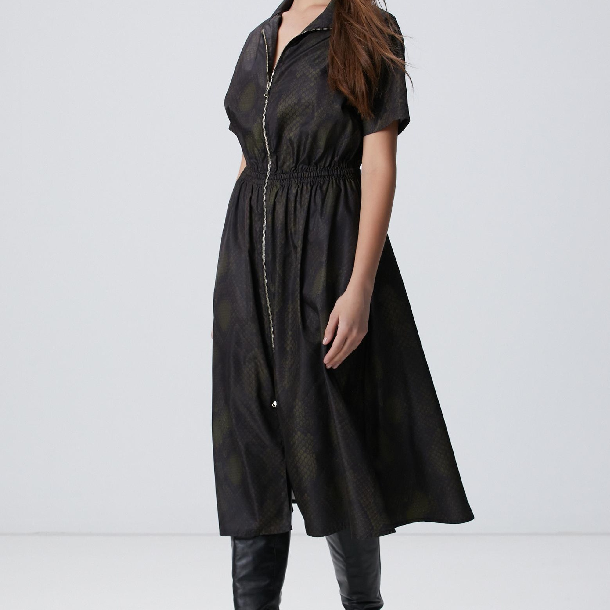 Network Kadın Haki Elbise