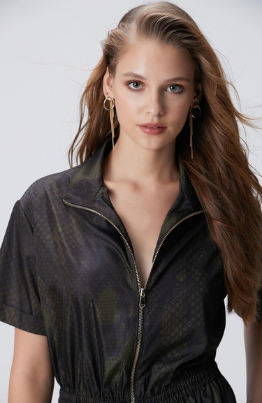  Network Kadın Haki Elbise