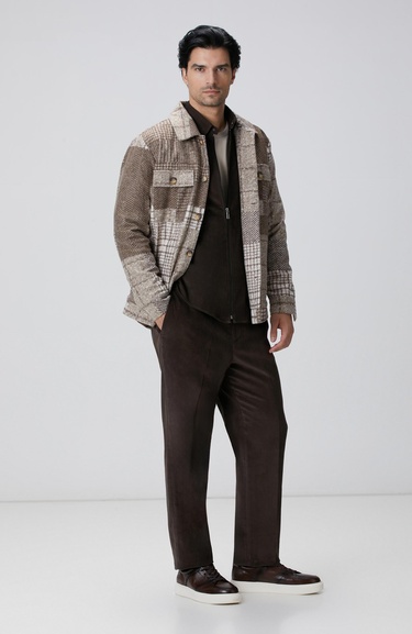  Network Erkek Kahverengi Fitilli Gömlek