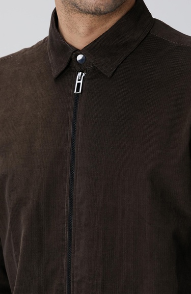  Network Erkek Kahverengi Fitilli Gömlek