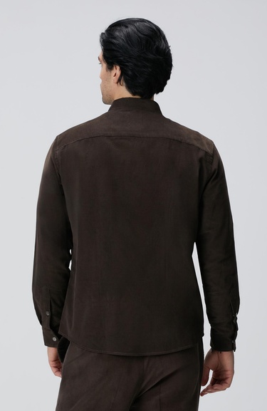  Network Erkek Kahverengi Fitilli Gömlek