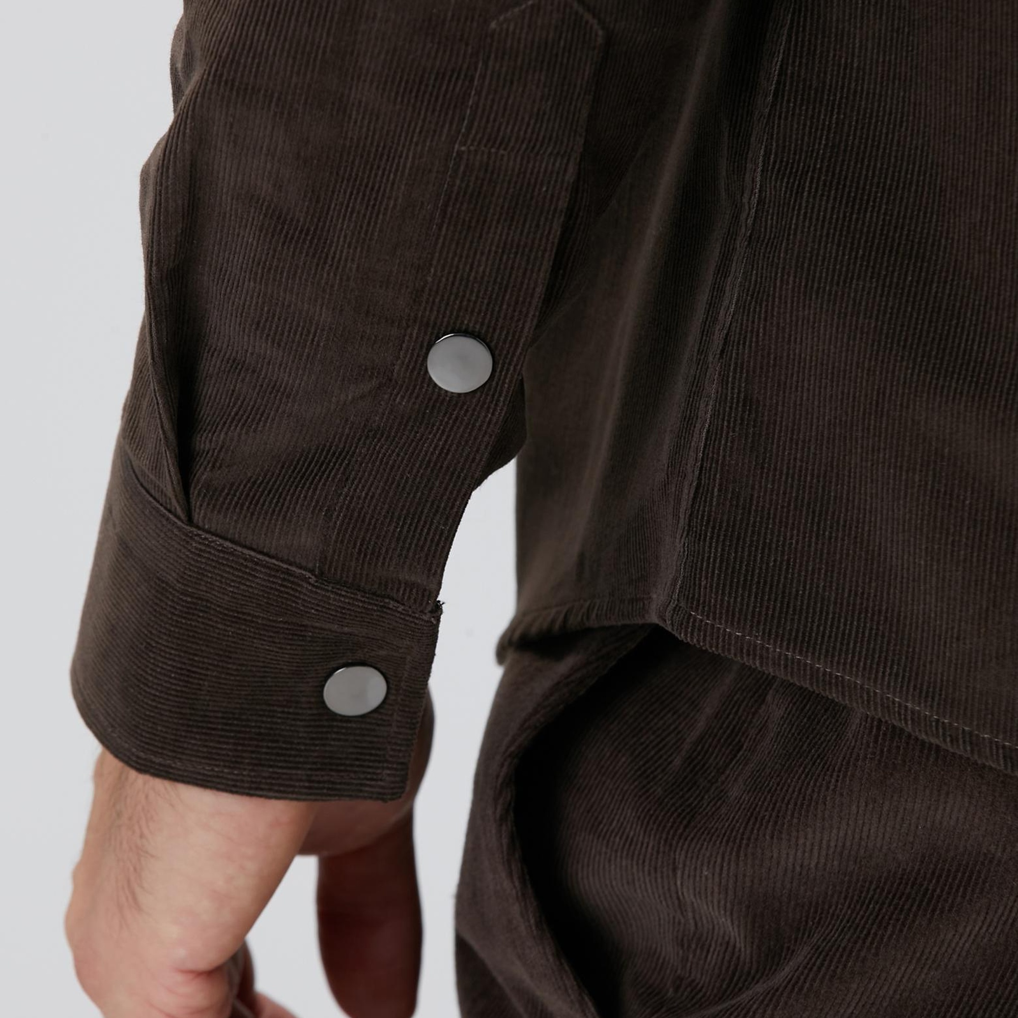 Network Erkek Kahverengi Fitilli Gömlek