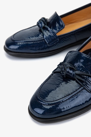  Valmenti Kadın Lacivert Hakiki Deri Casual Ayakkabı