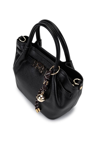  Tamer Tanca Kadın Suni Deri Siyah Omuz Çanta