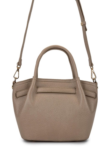  Tamer Tanca Kadın Suni Deri Taupe Omuz Çanta