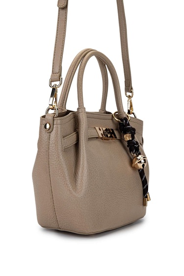  Tamer Tanca Kadın Suni Deri Taupe Omuz Çanta