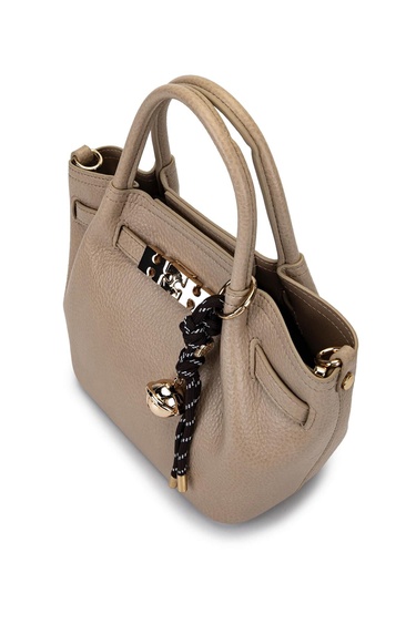  Tamer Tanca Kadın Suni Deri Taupe Omuz Çanta