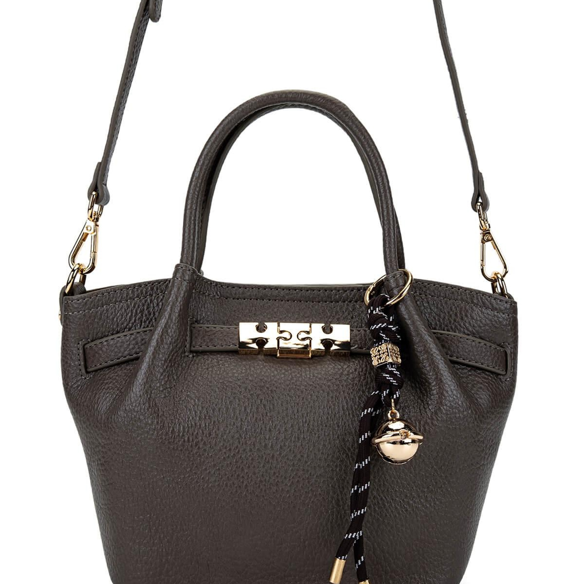 Tamer Tanca Kadın Suni Deri Gri Omuz Çanta