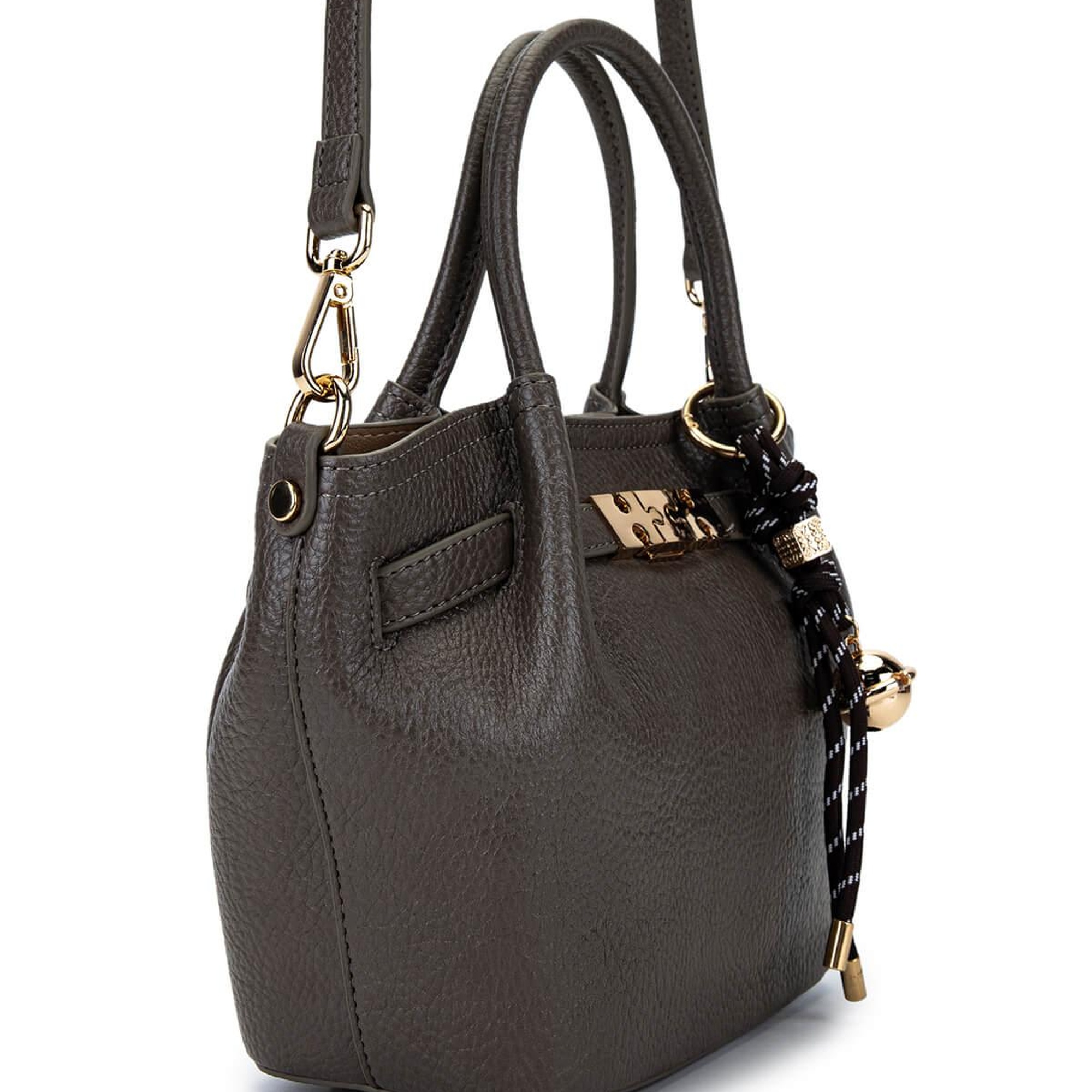 Tamer Tanca Kadın Suni Deri Gri Omuz Çanta