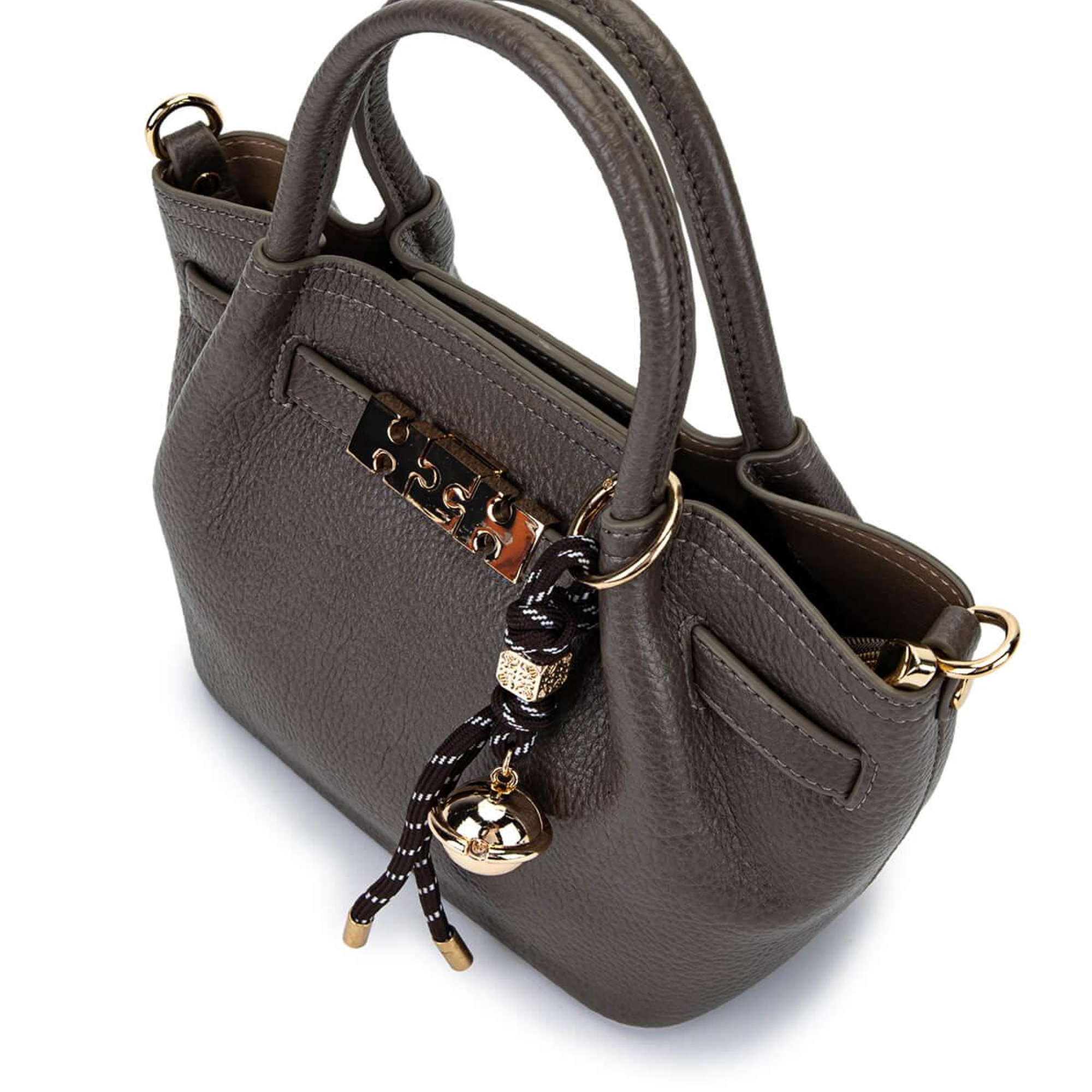 Tamer Tanca Kadın Suni Deri Gri Omuz Çanta