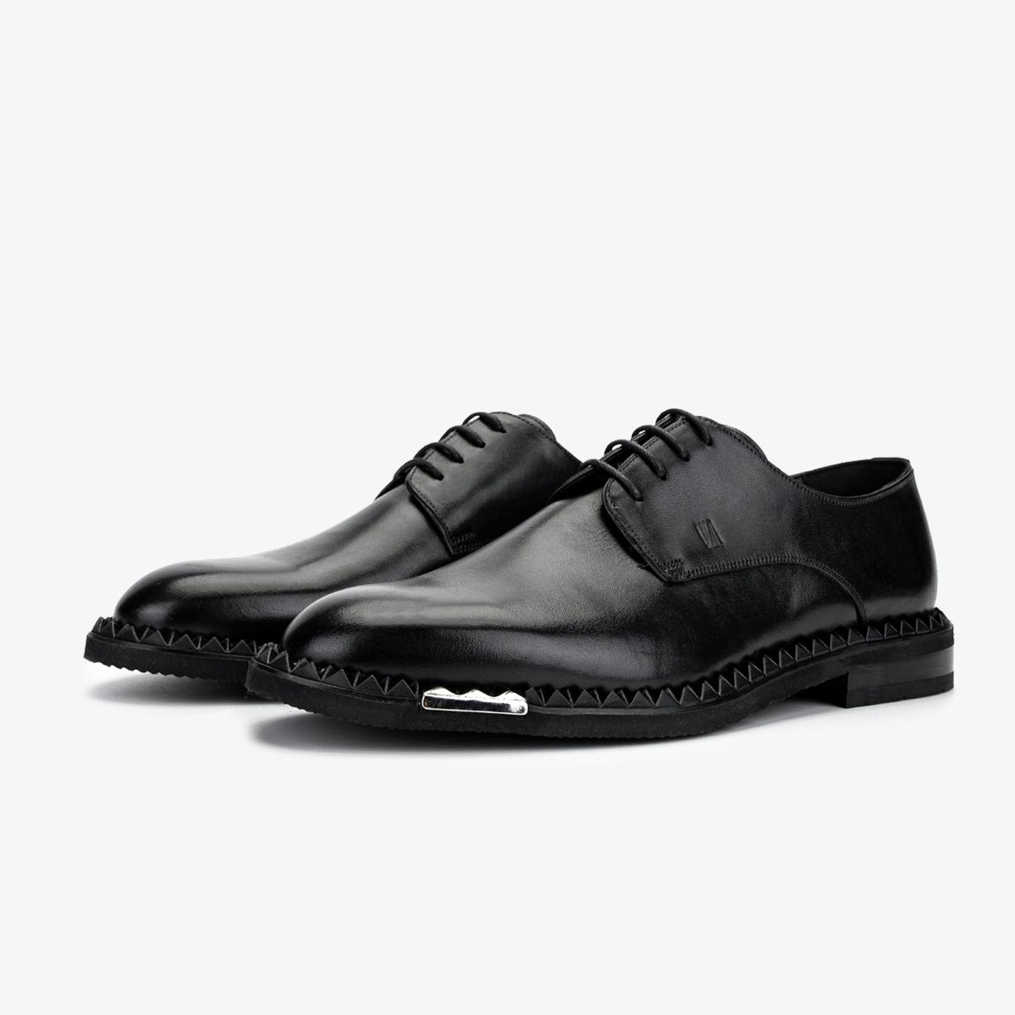 Valmenti Erkek Hakiki Deri Siyah Analin Klasik Ayakkabı