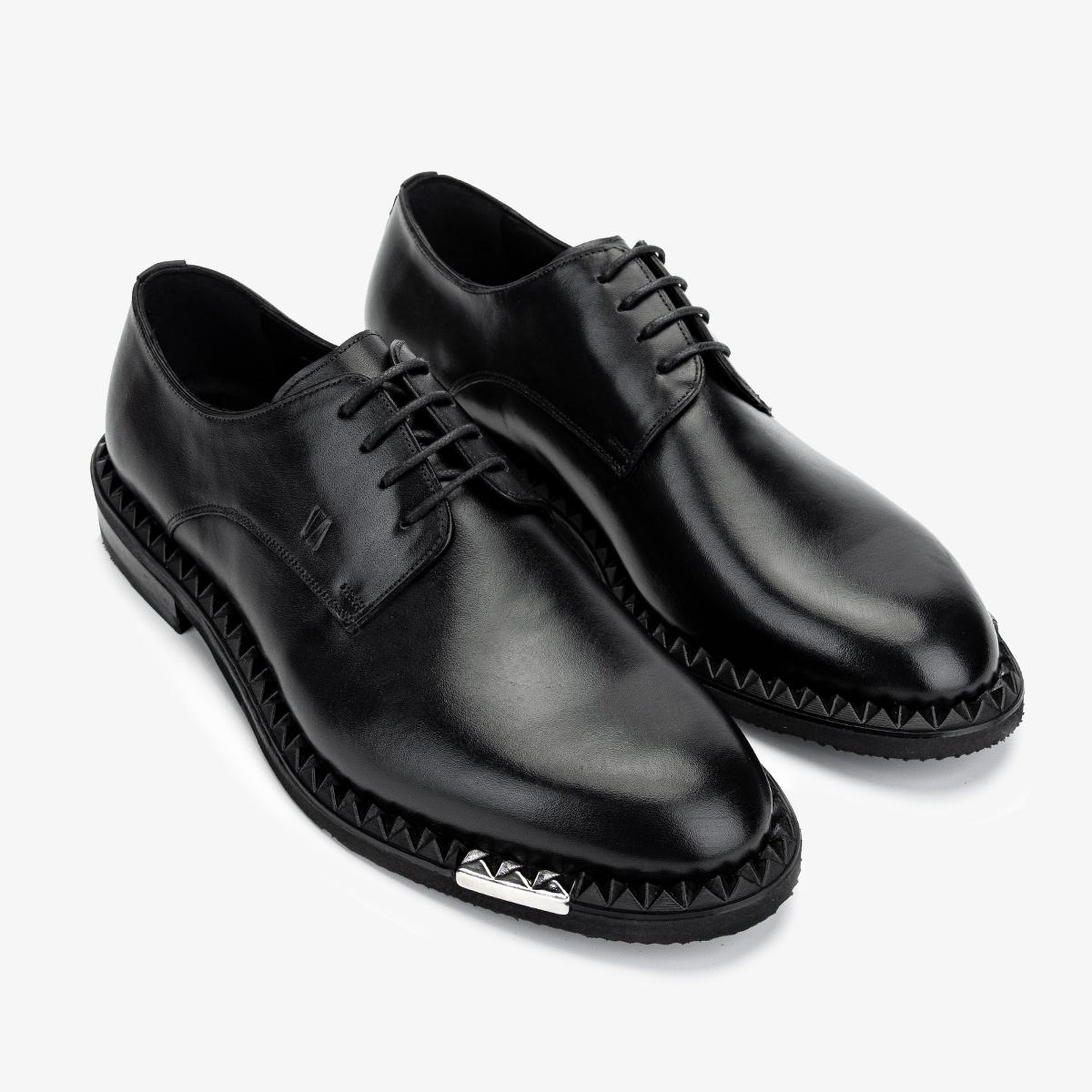 Valmenti Erkek Hakiki Deri Siyah Analin Klasik Ayakkabı