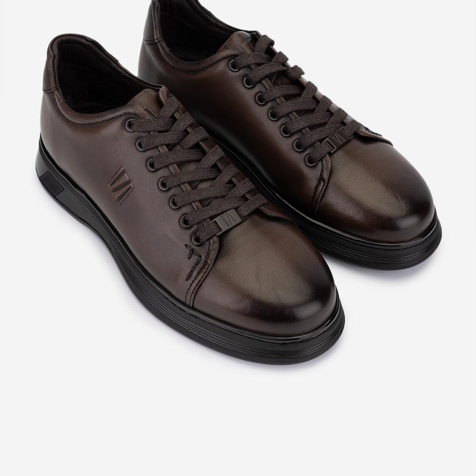 Valmenti Erkek Hakiki Deri Kahverengi Sneakers & Spor Ayakkabı