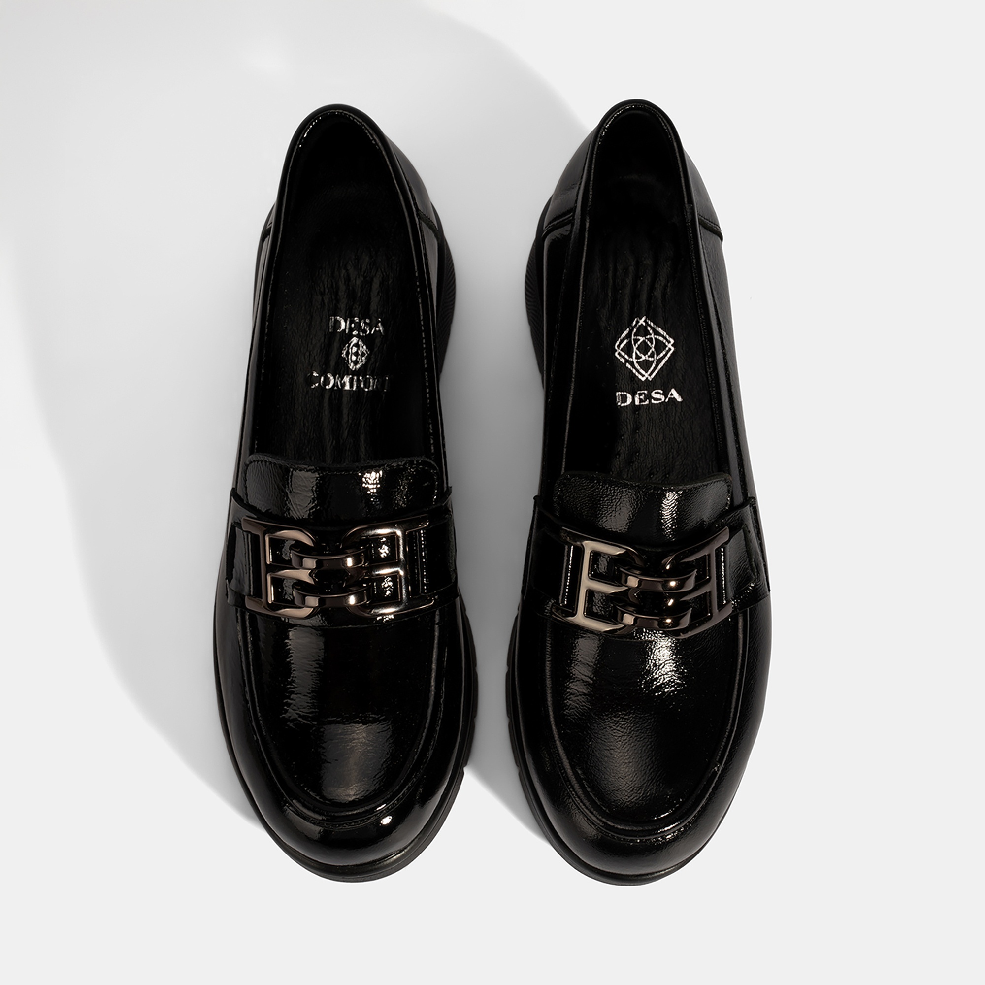 Kadın Siyah DesaComfort Toka Detaylı Deri Ayakkabı