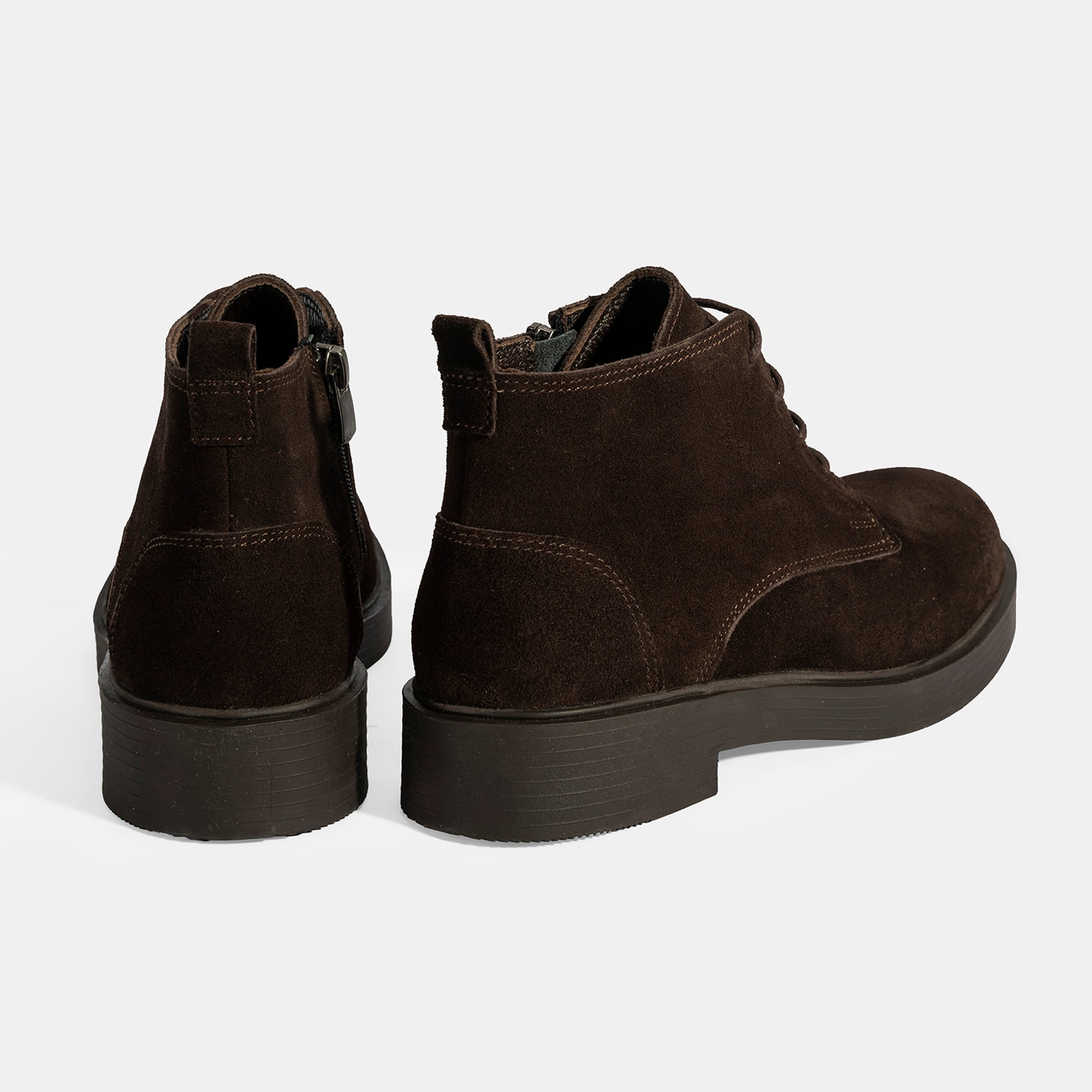 Kadın Kahve Bağcıklı Süet Bot