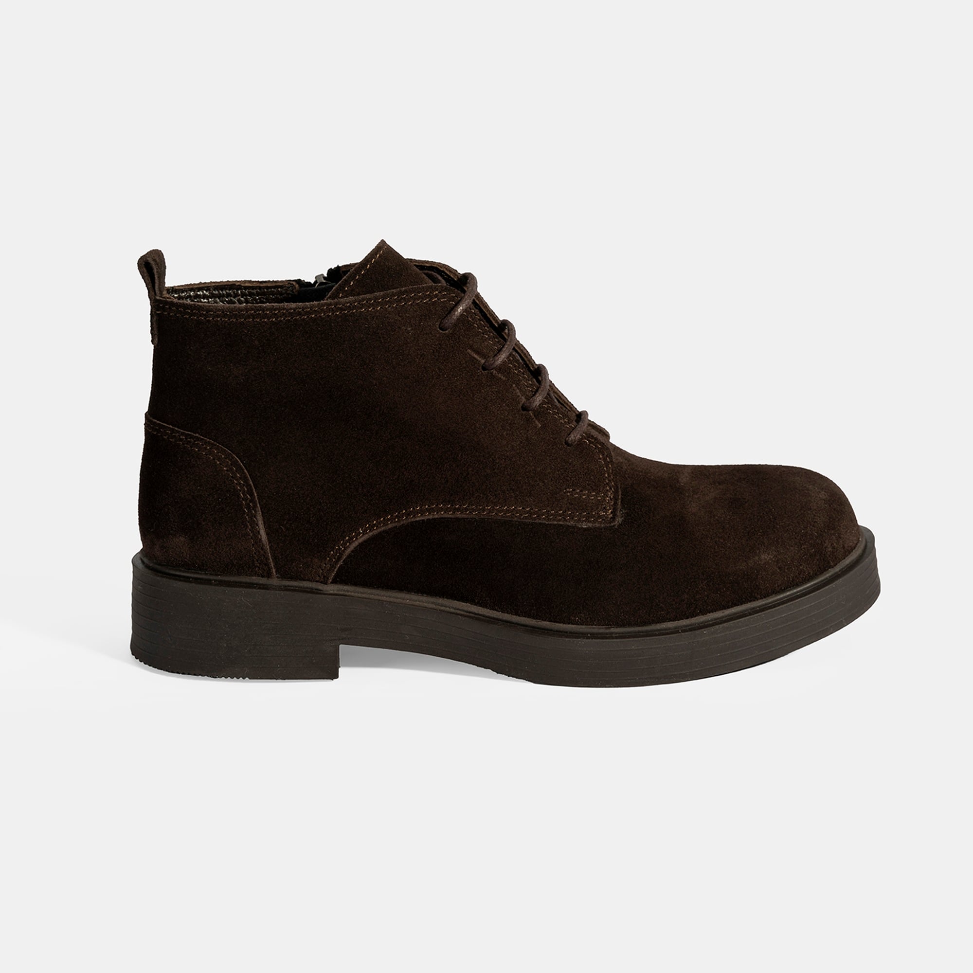 Kadın Kahve Bağcıklı Süet Bot