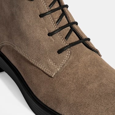  Kadın Vizon Bağcıklı Süet Bot