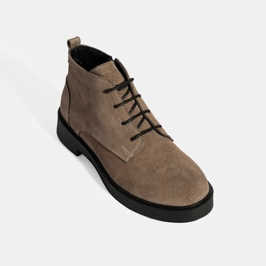  Kadın Vizon Bağcıklı Süet Bot