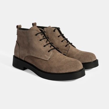  Kadın Vizon Bağcıklı Süet Bot