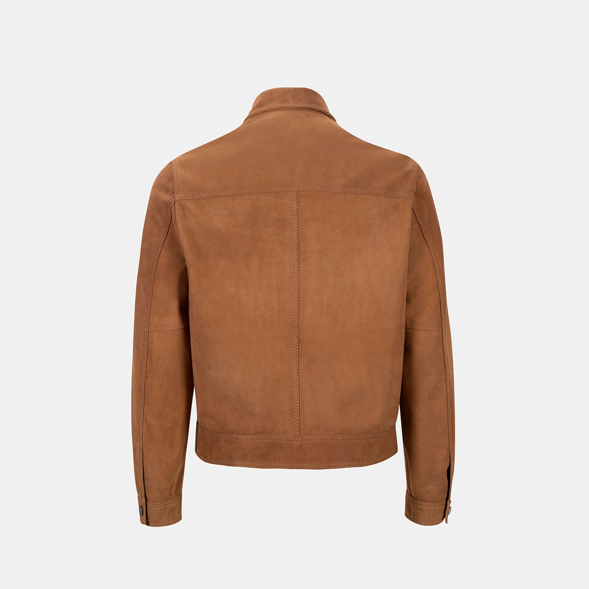 Erkek Taba Gömlek Yaka Süet Ceket