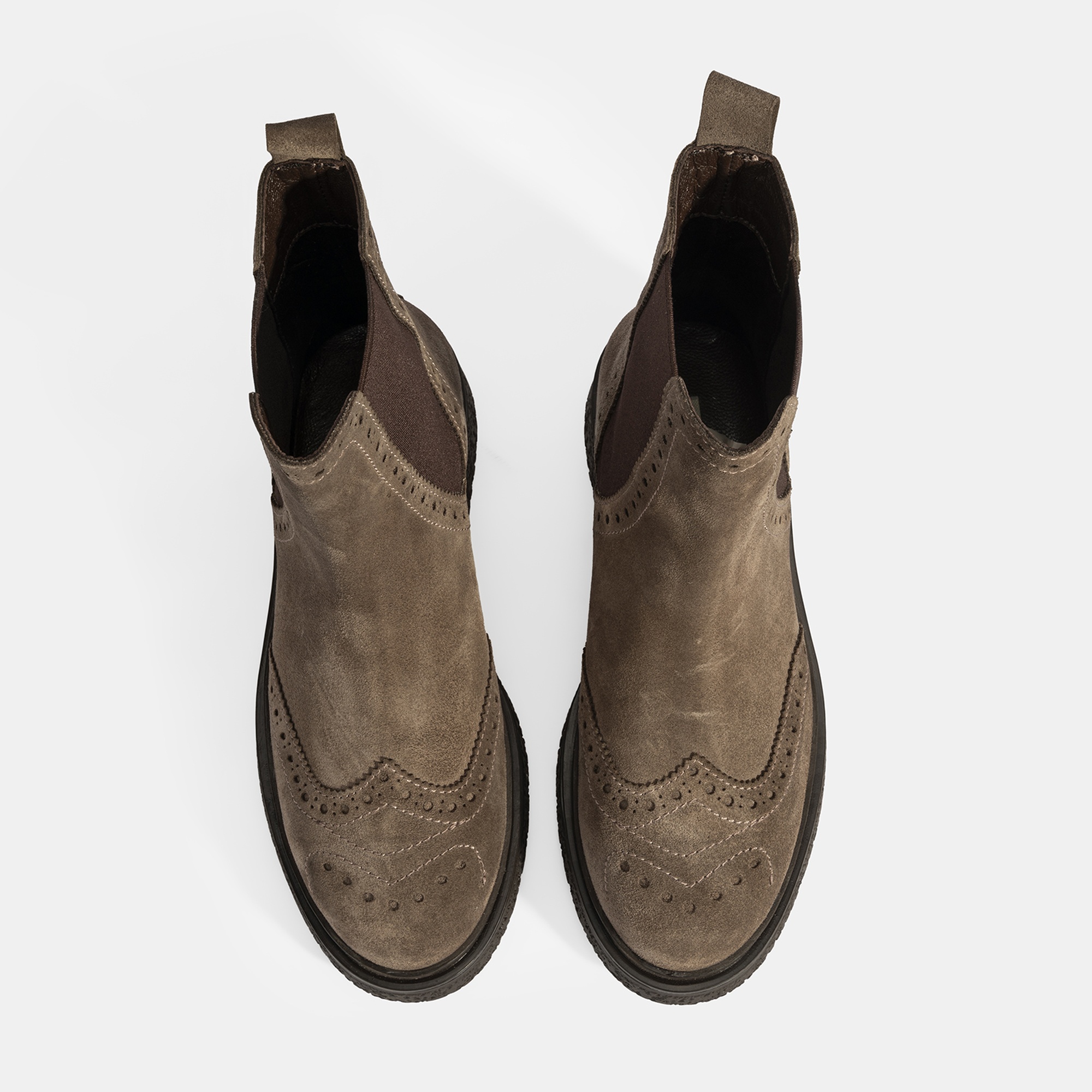 Kadın Vizon Lastikli Süet Chelsea Bot