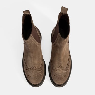  Kadın Vizon Lastikli Süet Chelsea Bot